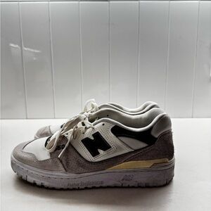 New Balance Grey & Green 550 Sneakers